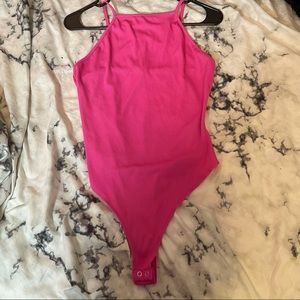 Forever 21 bodysuit Pink/Green